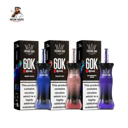 Al Fakher E Hose X 60000 Puffs Crown Bar Hookah Disposable Vape